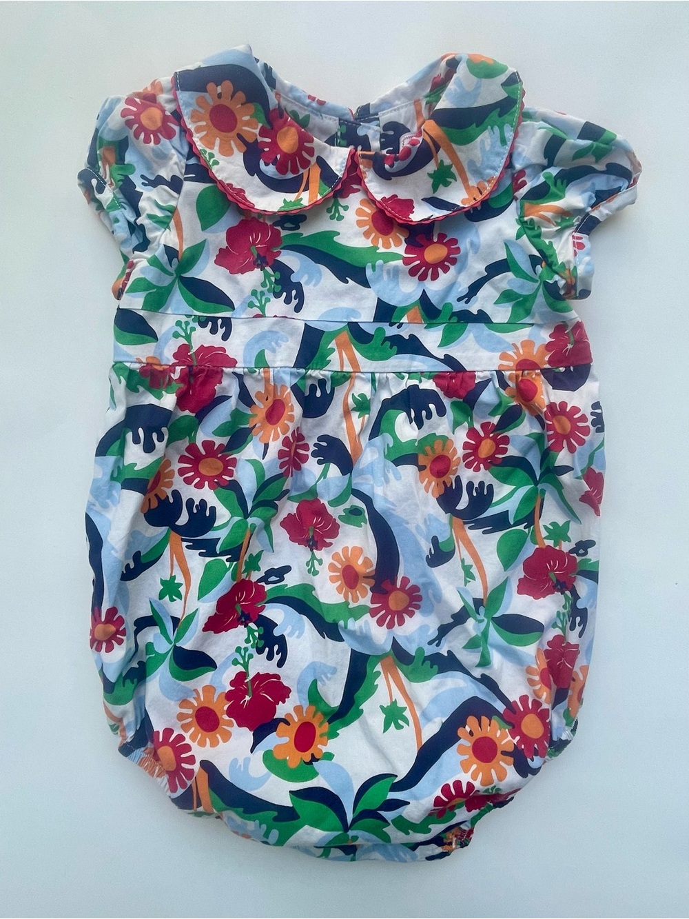 Classic Prep Juniper Bubble Romper 12-18M — Olina Print